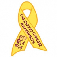TEAM STANUS WILL BE PROUDLY WEARING THIS RIBBON TO HELP RAISE AWARENESS FOR CHILDHOOD CANCER